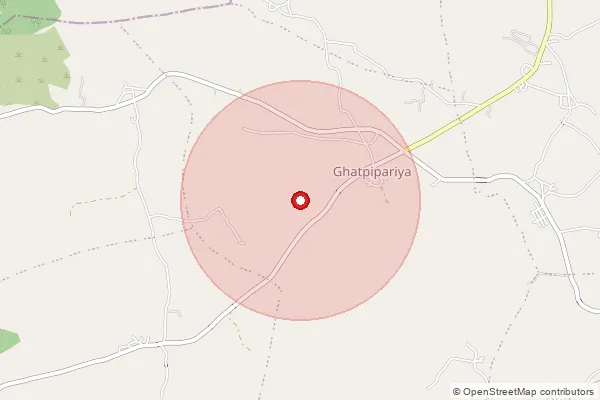 Map showing approximate area covered by Pincode 482003 — Ghat Piparia B.O, Jabalpur