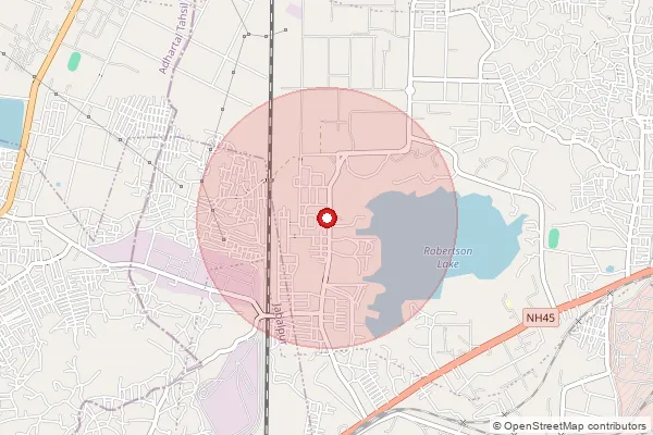 Map showing approximate area covered by Pincode 482009 — Shobhapur S.O, Jabalpur