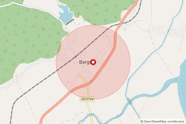 Map showing approximate area covered by Pincode 482051 — Mohas B.O, Jabalpur