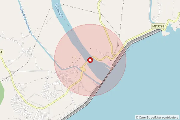 Map showing approximate area covered by Pincode 482056 — Sahajpuri B.O, Jabalpur