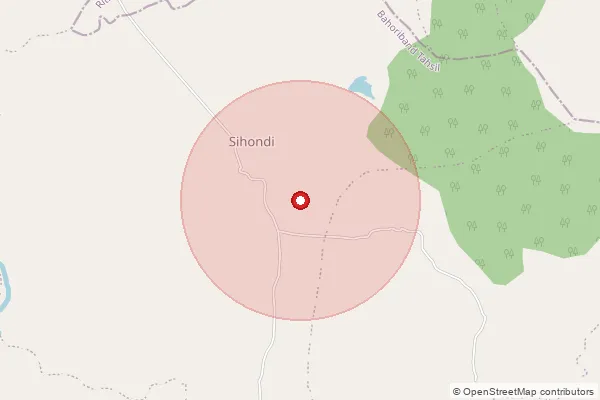 Map showing approximate area covered by Pincode 483331 — Imalaiya B.O, Katni