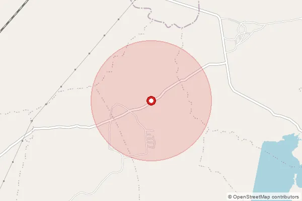 Map showing approximate area covered by Pincode 483442 — Padarbhata B.O, Katni