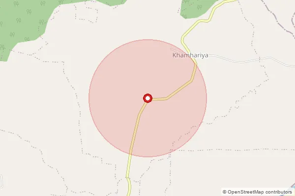 Map showing approximate area covered by Pincode 483773 — Vilayat Kalan B.O, Katni