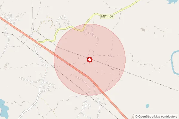 Map showing approximate area covered by Pincode 484001 — Shahdol H.O, Shahdol