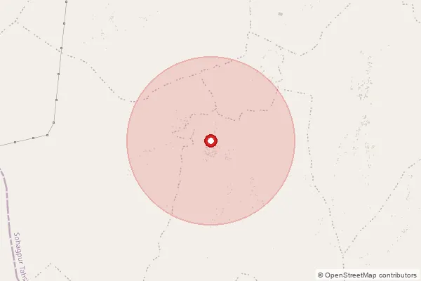 Map showing approximate area covered by Pincode 484110 — Amraha B.O, Shahdol