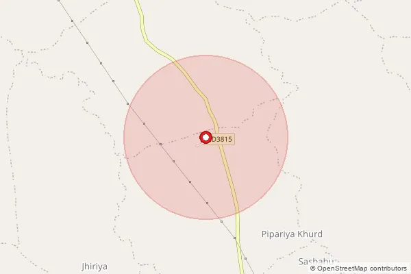 Map showing approximate area covered by Pincode 484117 — Amlai Paper Mills S.O, Shahdol
