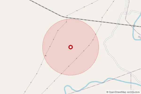 Map showing approximate area covered by Pincode 484440 — Baitola B.O, Anuppur