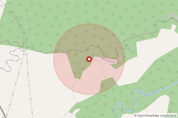 Map showing approximate area covered by Pincode 484555 — Baskuta B.O, Umaria