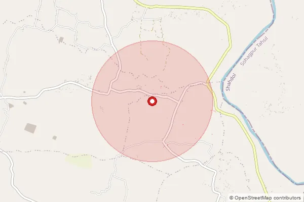 Map showing approximate area covered by Pincode 484664 — Tikuri B.O, Umaria