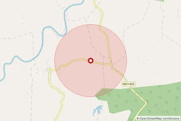 Map showing approximate area covered by Pincode 484771 — Amjhor B.O, Shahdol