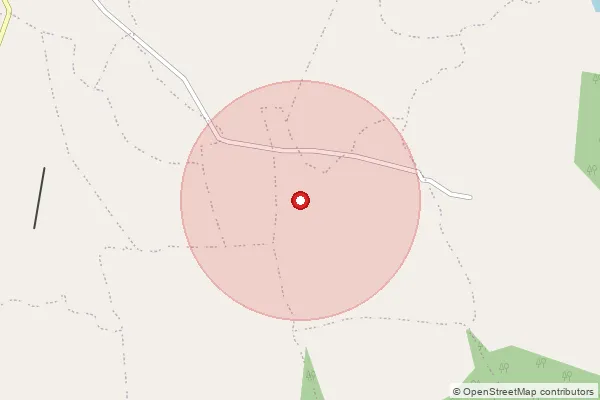 Map showing approximate area covered by Pincode 485112 — Khamaria B.O, Satna