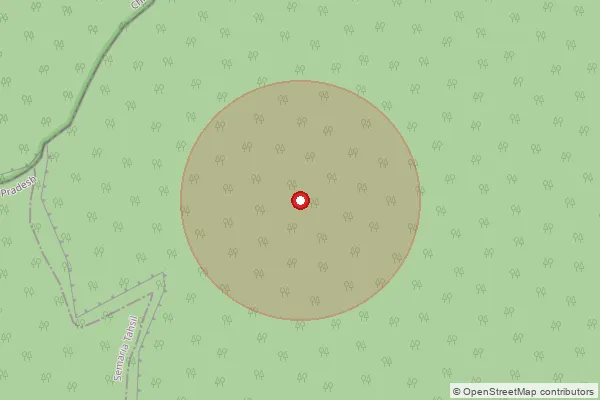 Map showing approximate area covered by Pincode 486556 — Madri B.O, Rewa