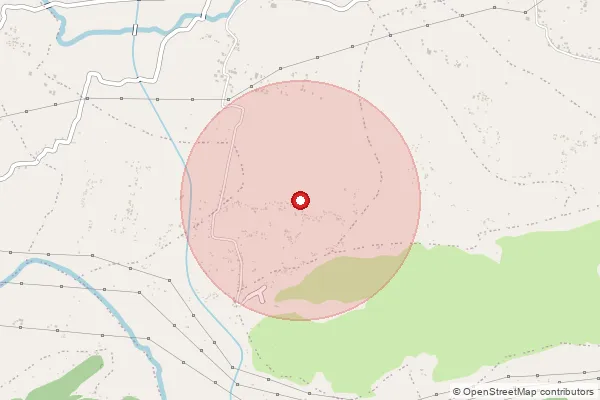 Map showing approximate area covered by Pincode 486775 — Gordaha B.O, Sidhi