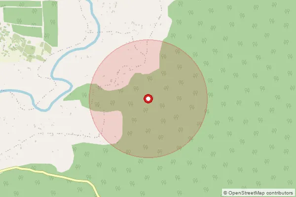 Map showing approximate area covered by Pincode 486886 — Daga Bargawan B.O, Singrauli