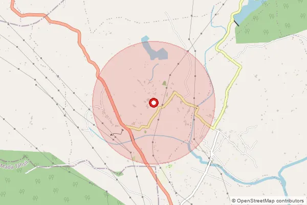 Map showing approximate area covered by Pincode 486887 — Amlori Project S.O, Singrauli