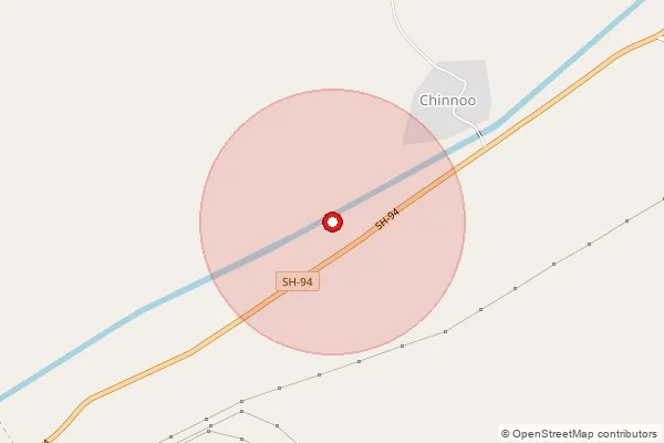 Map showing approximate area covered by Pincode 488050 — Nachnora B.O, Panna