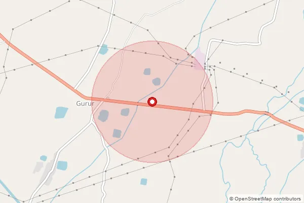 Map showing approximate area covered by Pincode 490024 — Karanja Bhilai Bo, Durg