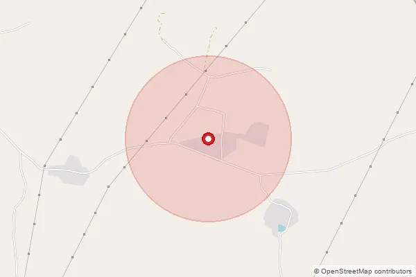 Map showing approximate area covered by Pincode 491335 — Chandanu Bo, Bemetara