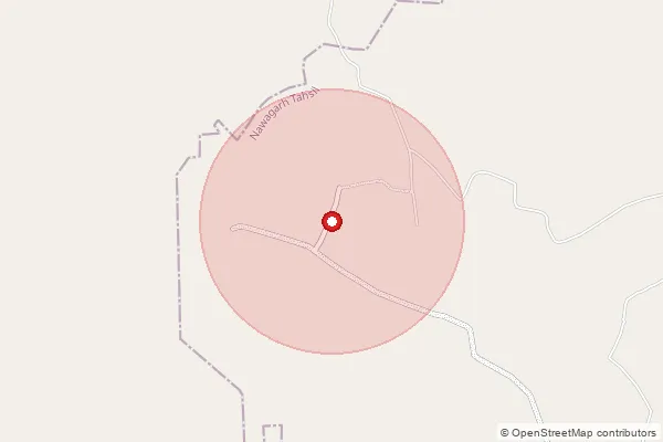 Map showing approximate area covered by Pincode 491337 — Andhiarkhor Bo, Bemetara