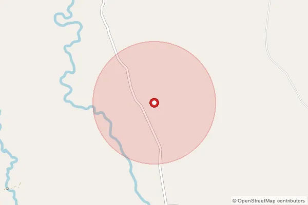 Map showing approximate area covered by Pincode 491338 — Hatranka Bo, Bemetara