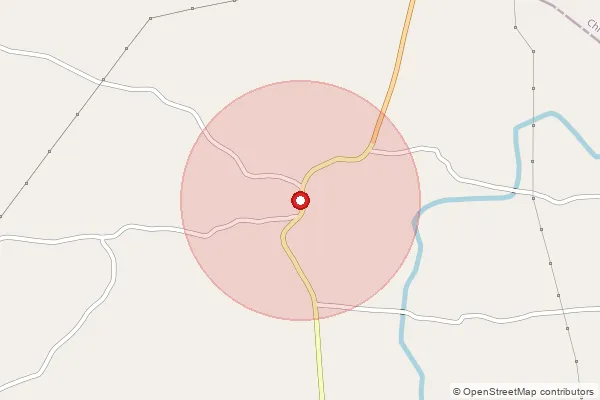 Map showing approximate area covered by Pincode 491668 — Chikhli Bo, Rajnandgaon