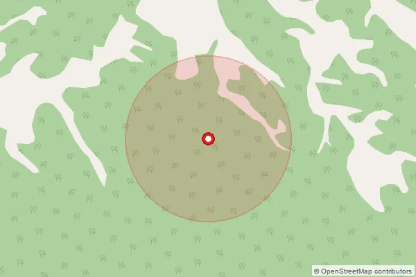 Map showing approximate area covered by Pincode 493889 — Bindranawagarh Bo, Gariyaband