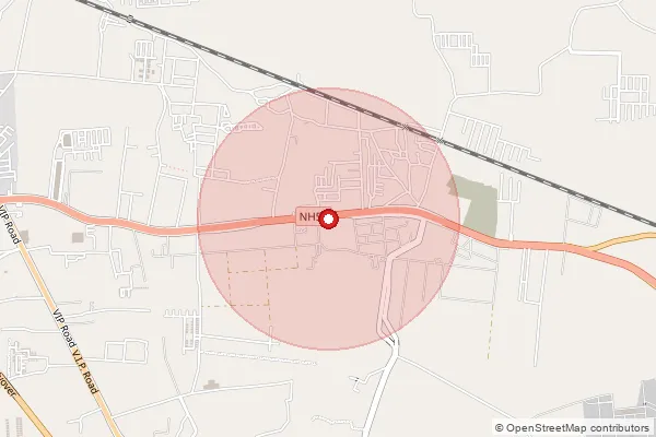 Map showing approximate area covered by Pincode 493891 — Amlipadar Bo, Gariyaband