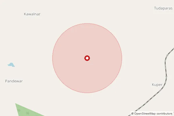 Map showing approximate area covered by Pincode 494449 — Dabpal B.O, Dantewada