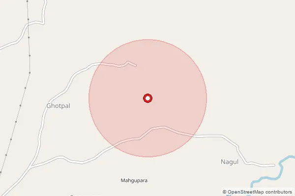 Map showing approximate area covered by Pincode 494450 — Badekakler B.O, Bijapur