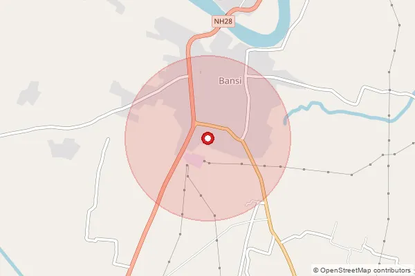 Map showing approximate area covered by Pincode 494553 — Bhansi B.O, Dantewada