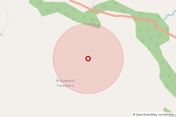 Map showing approximate area covered by Pincode 494661 — Khadkagaon (B) B.O, Na