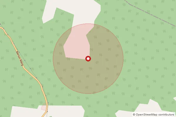 Map showing approximate area covered by Pincode 494777 — Erpanar B.O, Kanker