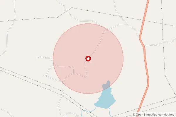 Map showing approximate area covered by Pincode 495112 — Tanda Bo, Bilaspur