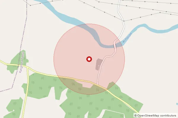 Map showing approximate area covered by Pincode 495444 — Dhelwadih, Korba