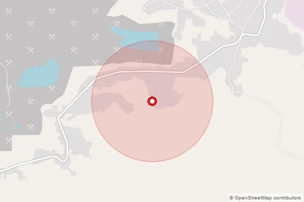 Map showing approximate area covered by Pincode 495454 — Kusmunda Colliery So, Korba
