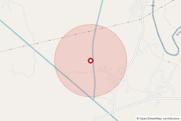 Map showing approximate area covered by Pincode 495553 — Kirari Bo, Janjgir-Champa