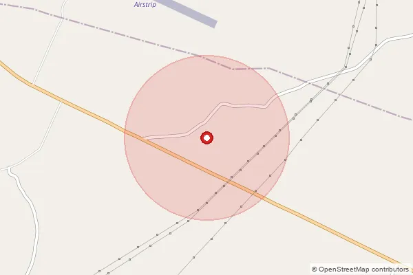 Map showing approximate area covered by Pincode 495663 — Mulmula Bo, Janjgir-Champa
