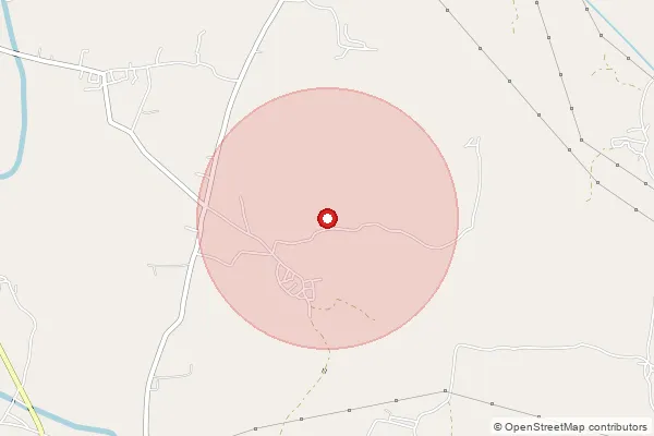 Map showing approximate area covered by Pincode 496100 — Jatri Bo, Raigarh