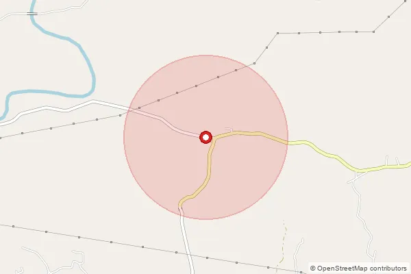 Map showing approximate area covered by Pincode 496107 — Kolam Bo, Raigarh