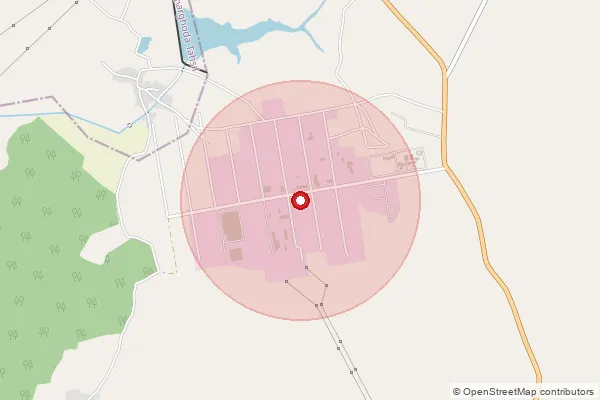 Map showing approximate area covered by Pincode 496109 — Punjipathra So, Raigarh