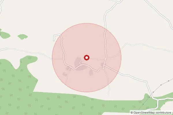 Map showing approximate area covered by Pincode 496242 — Menderbahar Bo, Jashpur