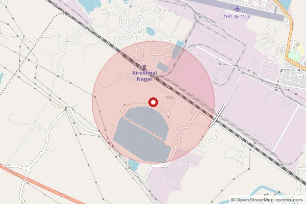 Map showing approximate area covered by Pincode 496450 — Chhote Khaira Bo, Raigarh