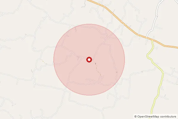 Map showing approximate area covered by Pincode 496551 — Katangpali Bo, Raigarh