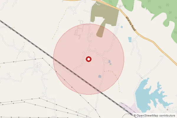 Map showing approximate area covered by Pincode 496661 — Anjoripali Bo, Raigarh