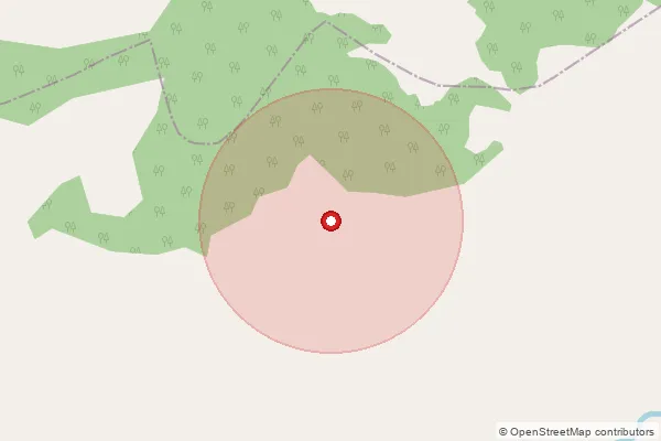Map showing approximate area covered by Pincode 497111 — Narbadapur Bo, Surguja