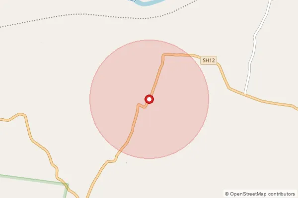 Map showing approximate area covered by Pincode 497119 — Shahpur Bo, Balrampur