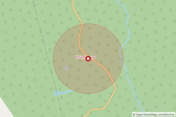 Map showing approximate area covered by Pincode 497450 — Khadgawan So, Korea