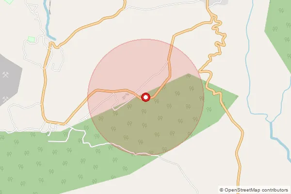 Map showing approximate area covered by Pincode 497553 — Kurasia Colly So, Korea