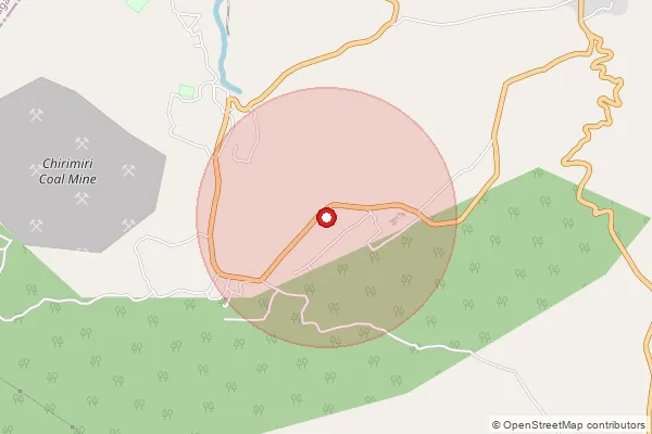 Map showing approximate area covered by Pincode 497555 — Godripara So, Korea