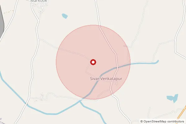 Map showing approximate area covered by Pincode 500038 — Sanjeev Reddy Nagar S.O, Hyderabad